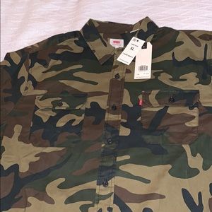 Long sleeve cotton dress military Levi’s new tags